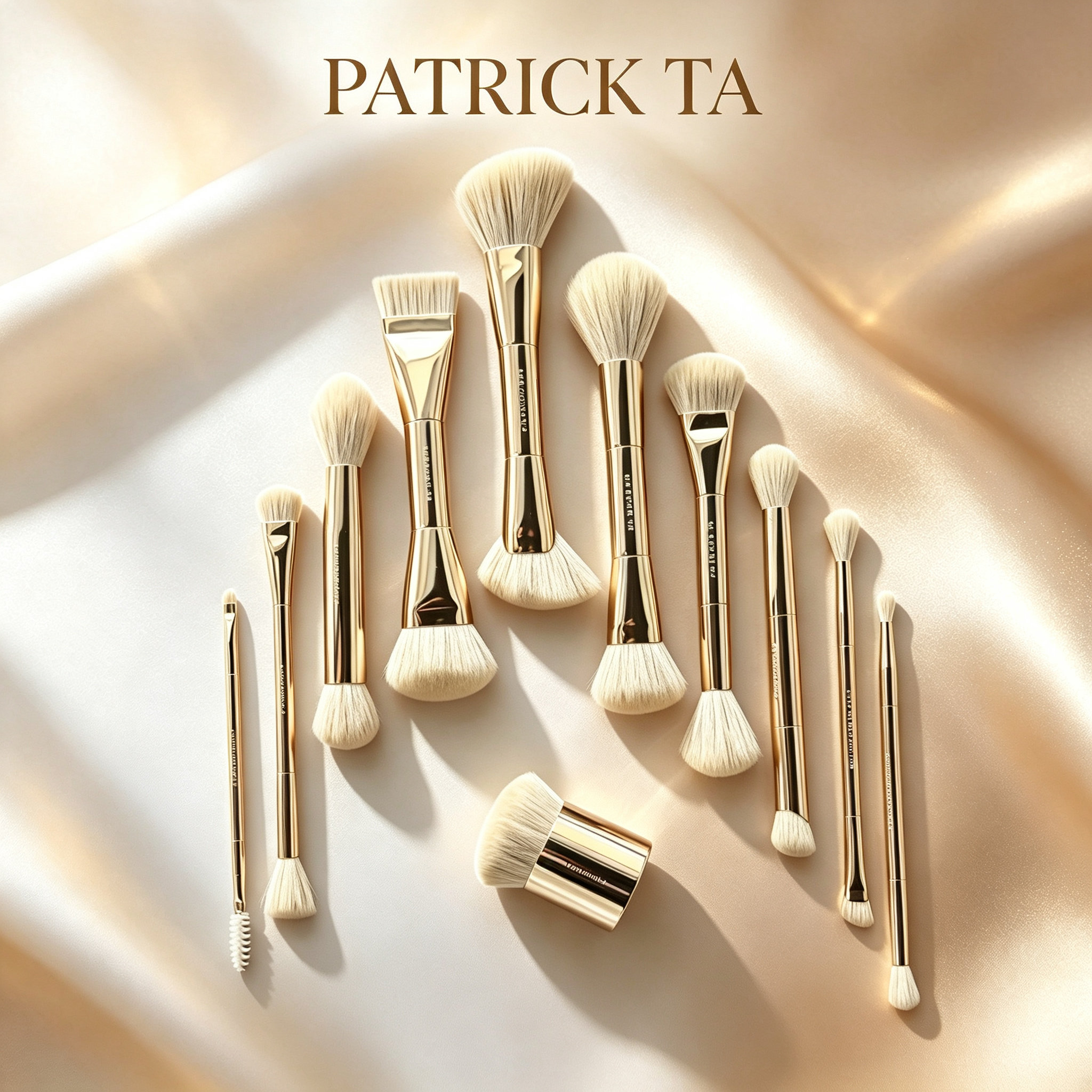 原装原盒Patrick Ta sculpting双头化妆刷粉底修容刷高光刷鼻影刷