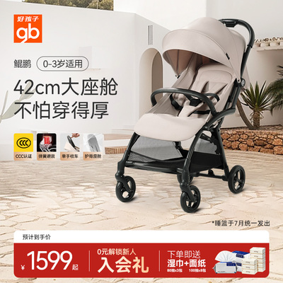 好孩子鲲鹏四轮推车宽大舒适