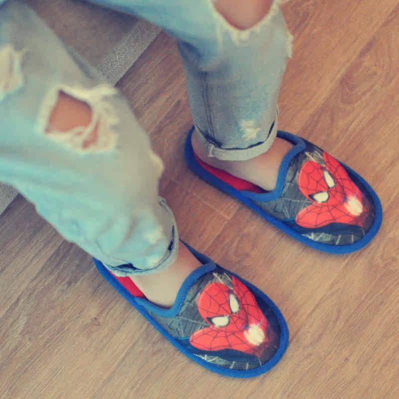 Pantoufles enfants en suède pour hiver - semelle caoutchouc - Ref 1004064 Image 1