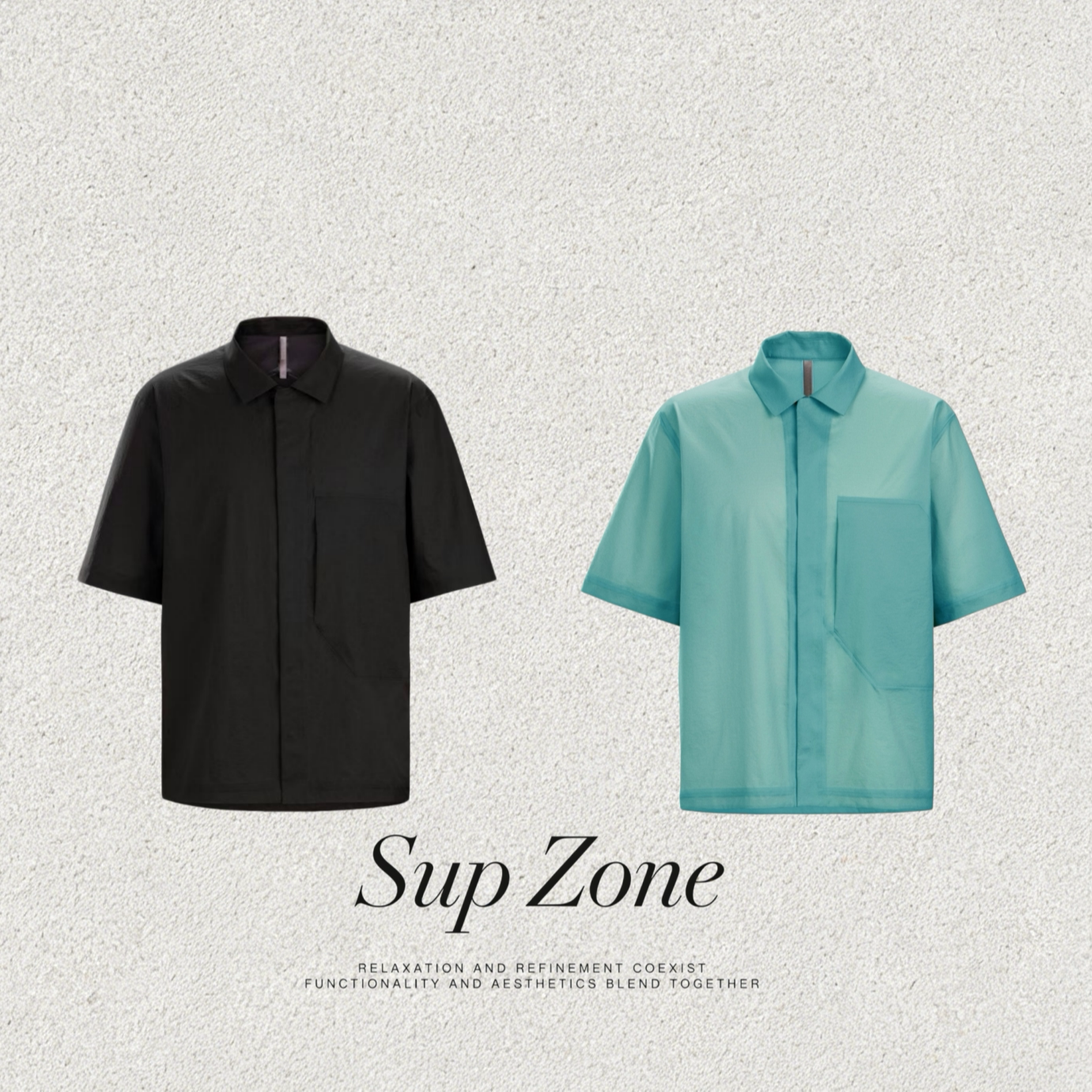 坤叔男装 Sup Zone 商V机能商务短袖夹克