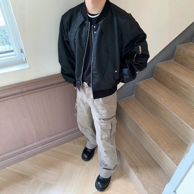 17DUP双面穿霜冻bomber夹克外套