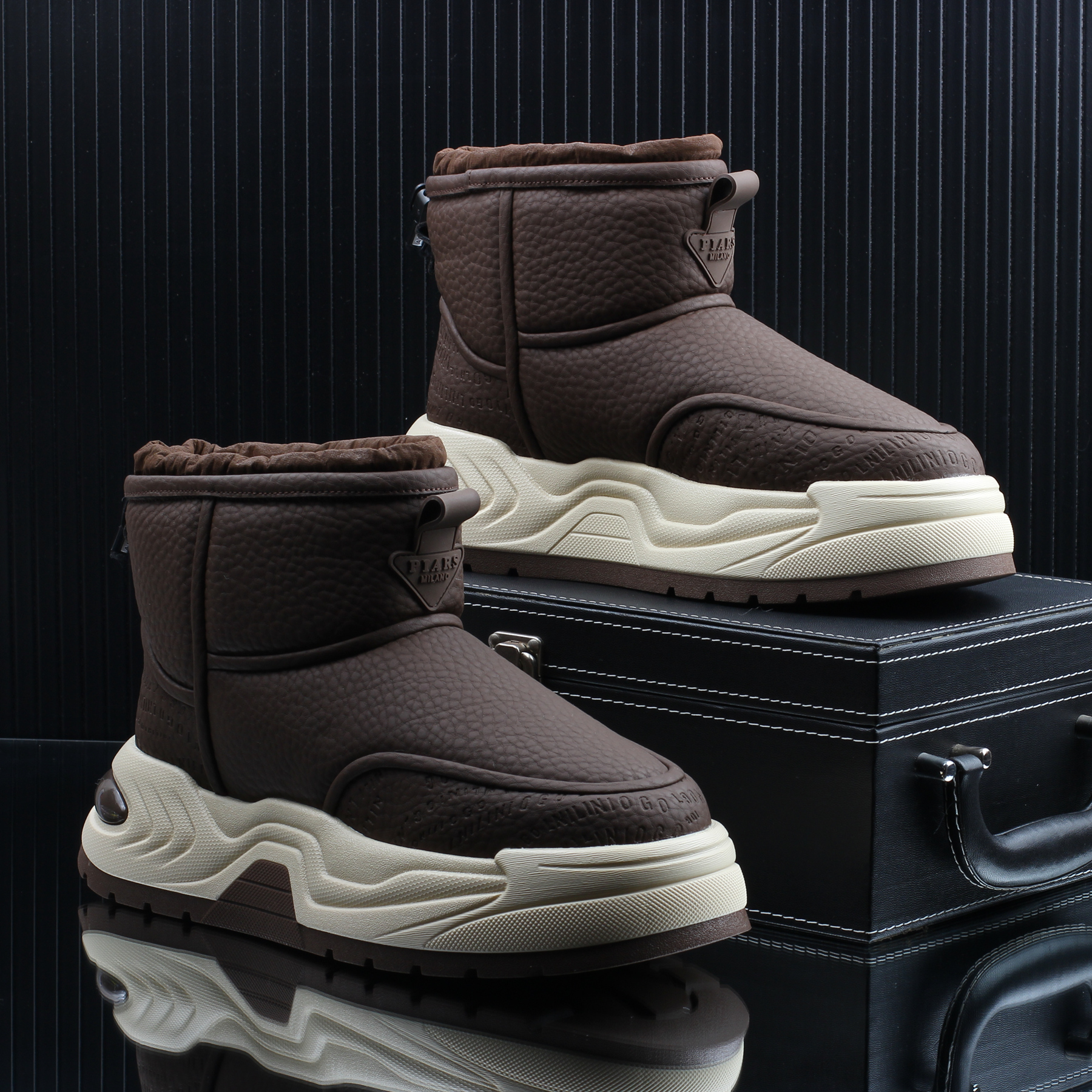 高级感潮牌男士雪地靴子冬季加绒