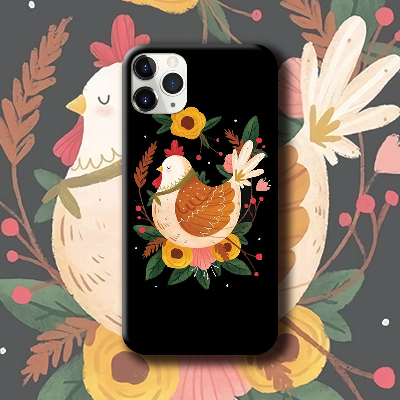 萌萌趣味可爱小鸡iphone12手机壳