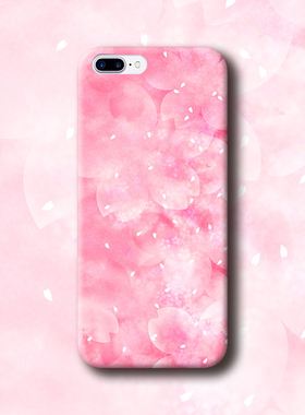 唯美简约粉色樱花适用于苹果13荣60P50荣耀60三星S21手机壳