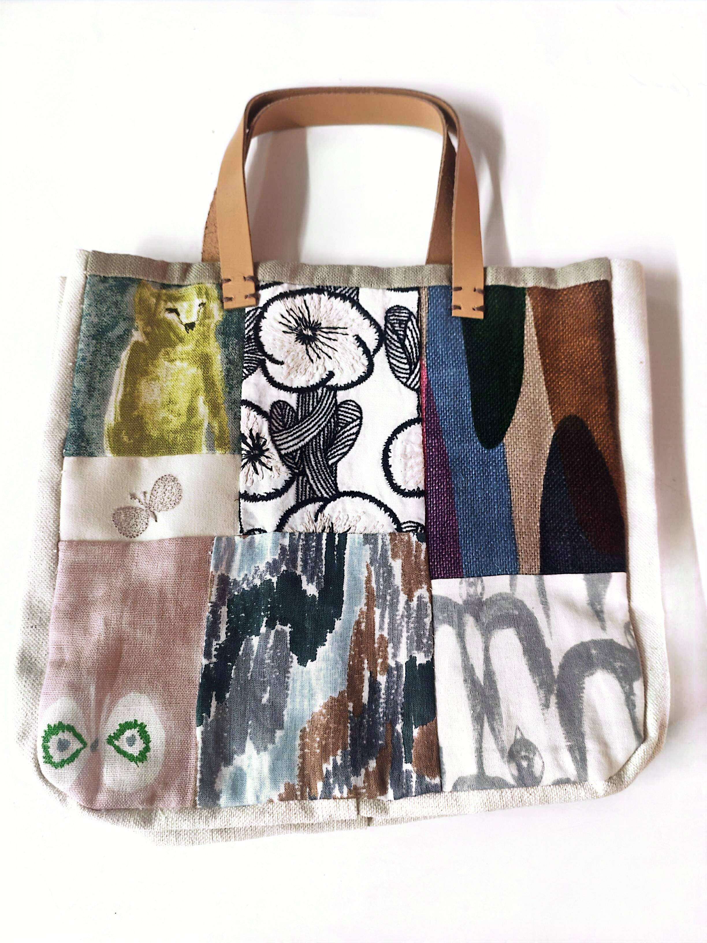 国现2025新款 皆川明限定款拼布包，高24厘米，宽27厘米,箱包皮具/热销女包/男包,通用款女包,淘宝优惠券,粉丝福利购,淘宝优惠卷