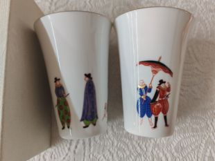 日本香兰社荷兰陀人,主人瓷饮料水杯情侣对杯