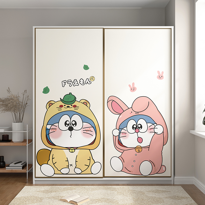 哆啦A梦儿童房装饰改造墙贴