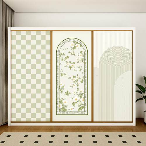 美式法式复古衣柜门贴