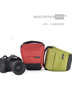 火柴人便携休闲男女微单数码包适用佳能尼康单反相机包单肩