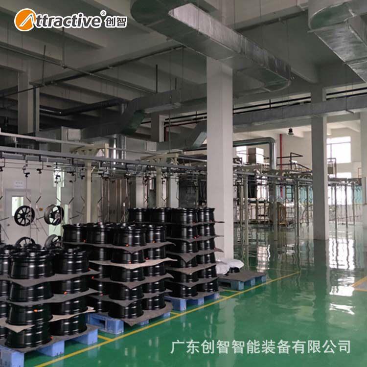 【广东创智】汽车轮毂喷涂流水线 粉末回收设备 自动化喷漆生产线