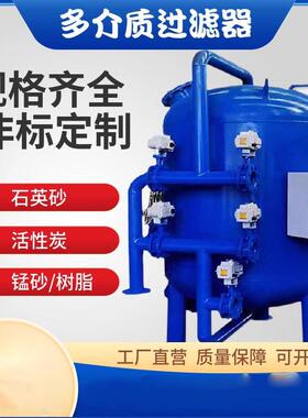 效除铁锰 撬装多介质过滤器 处理量60m³/h 锅炉补给水蒸汽锅炉