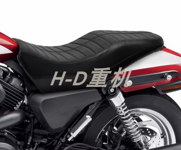哈雷750改装双人坐垫皮座座椅