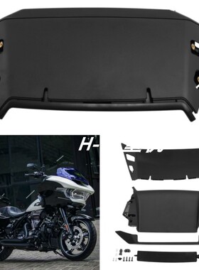 适用哈雷公路滑翔117 121CVO ST改装通风口盖板 加装通风口装饰板