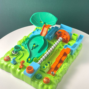 贝贝丛林闯关大冒险滚珠走珠轨道桌面游戏男孩玩具小贝历险记过关