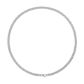 Metallic Silver Cuban Chain Width 4Mm*55Cm