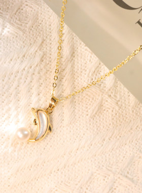 淡水珍珠海豚女个性ins风甜美