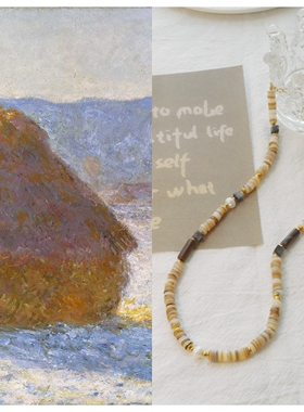 天然珍珠美拉德欧美复古复古项链