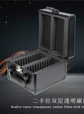 球星卡游戏王评分卡宝可梦PSA评级卡收纳盒BGS评级卡手提箱展示箱