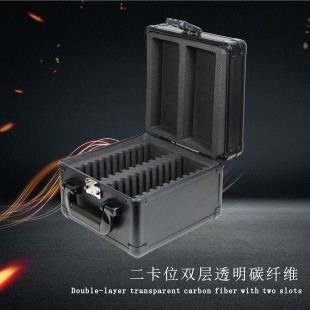 球星卡游戏王评分卡宝可梦PSA评级卡收纳盒BGS评级卡手提箱展示箱