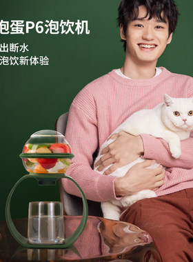 小泡蛋泡饮机P6 半自动功夫茶具套装 家用办公送礼玻璃泡茶壶