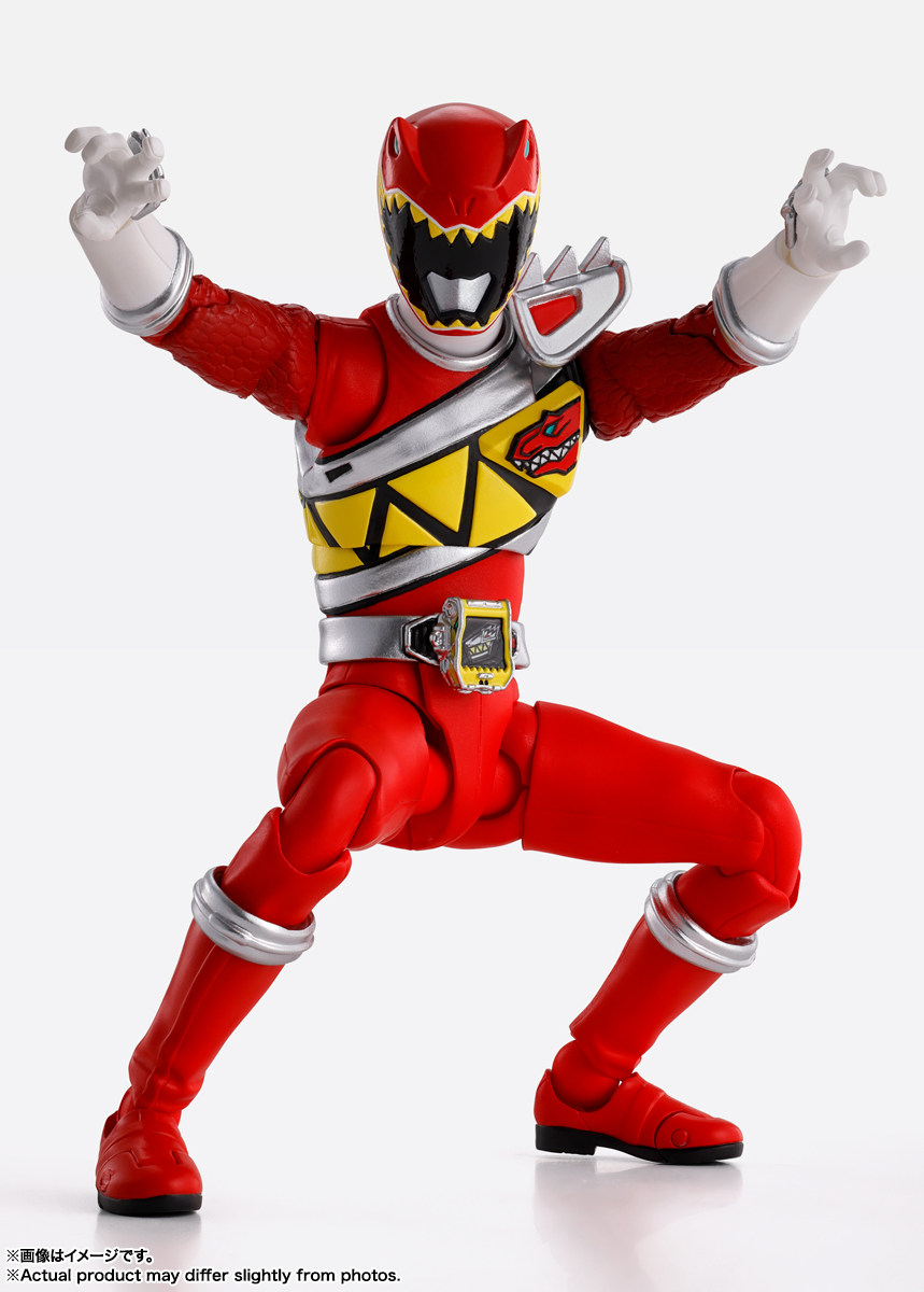 现货 万代 shf 真骨雕 兽电战队强龙者 獠牙之勇者 强龙红