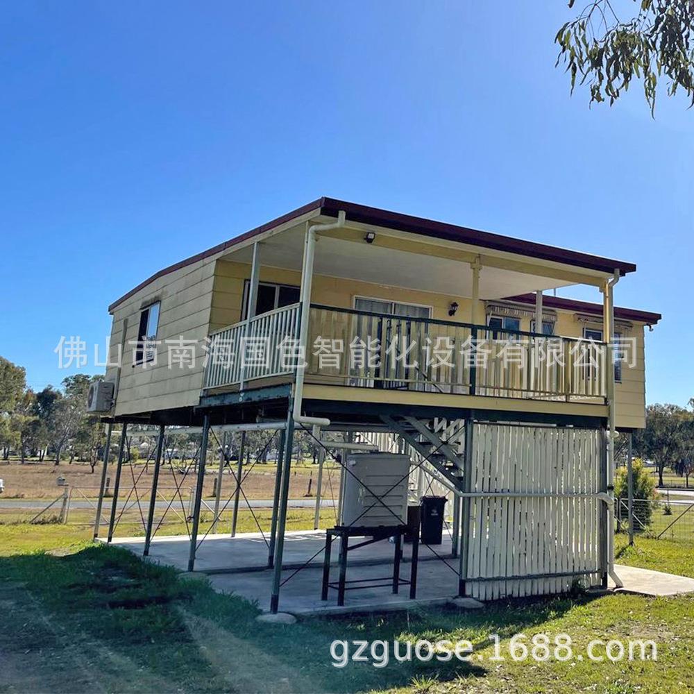 轻钢集成别墅钢结构房屋快速拼装出口移动房屋轻钢龙骨隔音阳光房