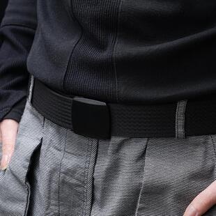 DOOMGEAR塑钢扣坦克纹腰带无金属防过敏男士军训运动户外休闲裤带