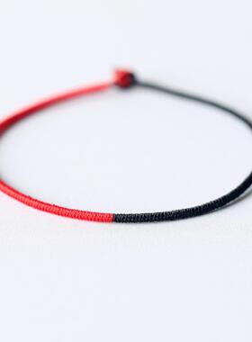 纯手工编织红绳手链本命年