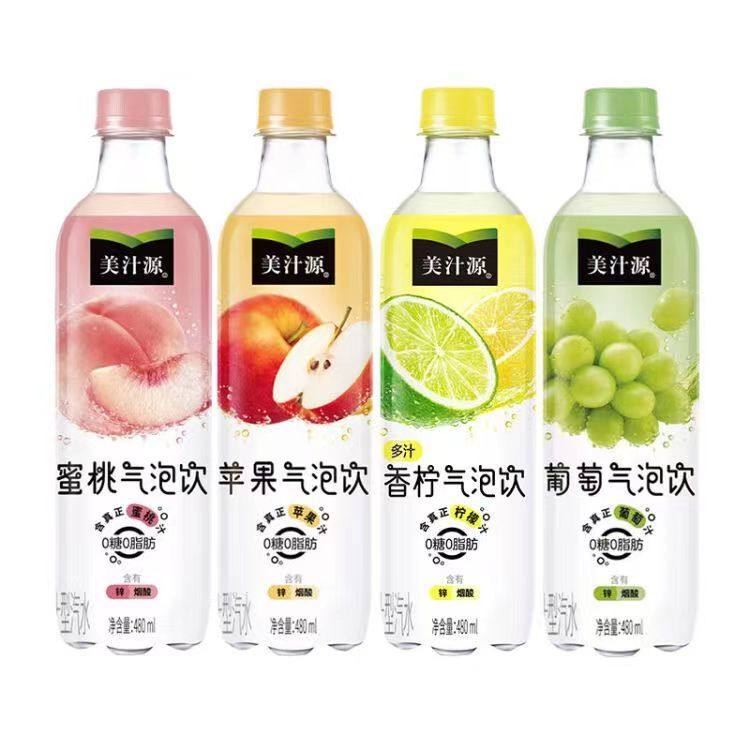 可口可乐美汁源气泡水苹果蜜桃葡萄香柠气泡饮低糖低脂肪480ml/瓶,咖啡/麦片/冲饮,气泡水,淘宝优惠券,粉丝福利购,淘宝优惠卷