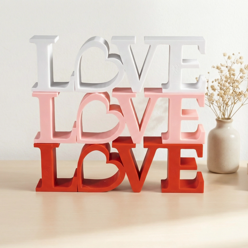 LOVE爱心立体装饰摆件表白