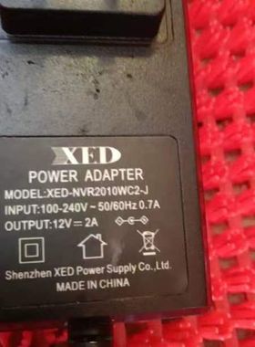 适用于 XED-NVR2010WC2-J 电源适配器 充电器 电源线 12v2a