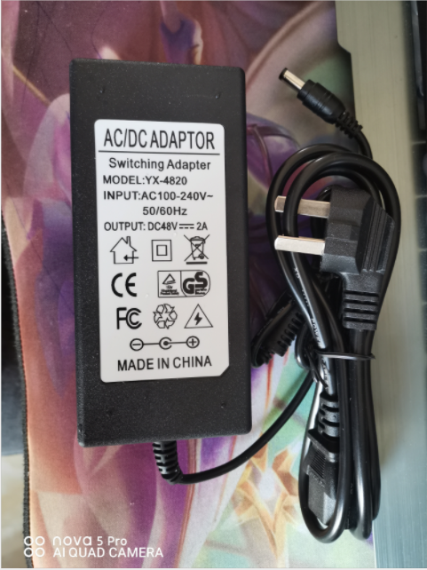 海康威视8路硬盘录像机 DS-7108N-SN充电源适配器48v2A 12V2a 52V