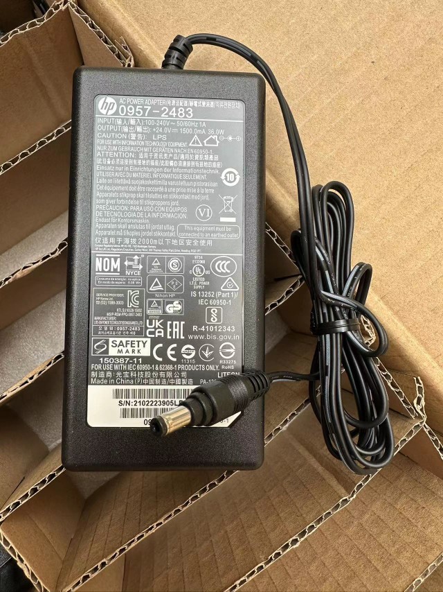 适用于 惠普HP scanjet 4570C 5590扫描仪电源适配器24V1.5A 小口 电子元器件市场 电源 原图主图