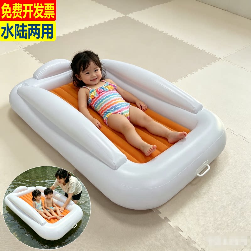 宝宝帐篷充气植绒气垫床水上浮床