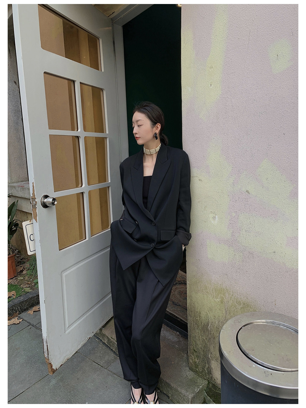 ABow2023|春季【经典】高级感三醋酸松弛清瘦感西装套装女薄外套