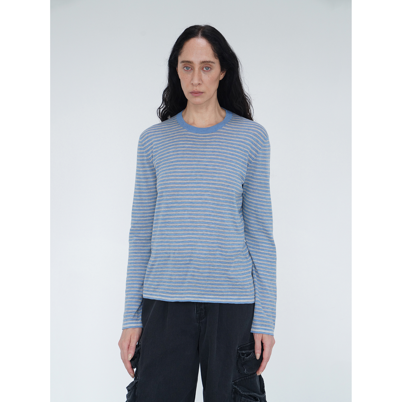 ABow2025细纱定织条纹针织打底