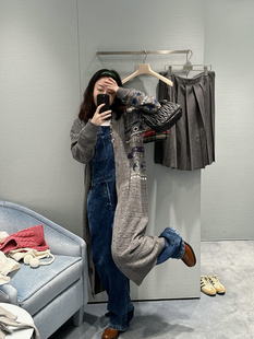 Bow 长款 2023 短 重磅100羊毛时髦精费尔岛多色立体提花开衫