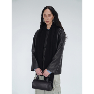 「冬」小绵羊皮水洗无涂新中式 2025 对襟梅花盘扣皮衣外套 Bow