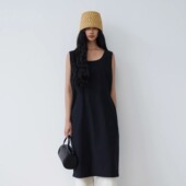 复古优雅极简宽松H版 连衣裙 「初夏」100纸感棉 row式 Bow 2025