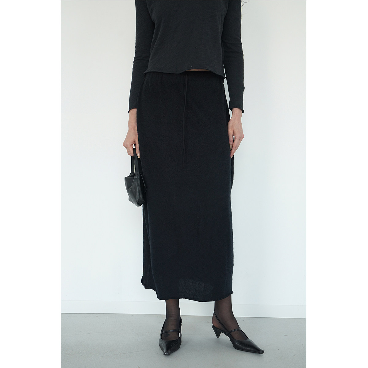 ABow2025起球工艺铅笔空气长裙