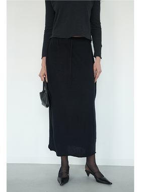 A Bow2025|「深冬」棉中贵族皮马棉“起球”工艺90S'铅笔空气长裙