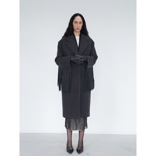 Bow 定制拼接西装 2025 流苏中西式 大衣 「冬」进口100精仿澳毛