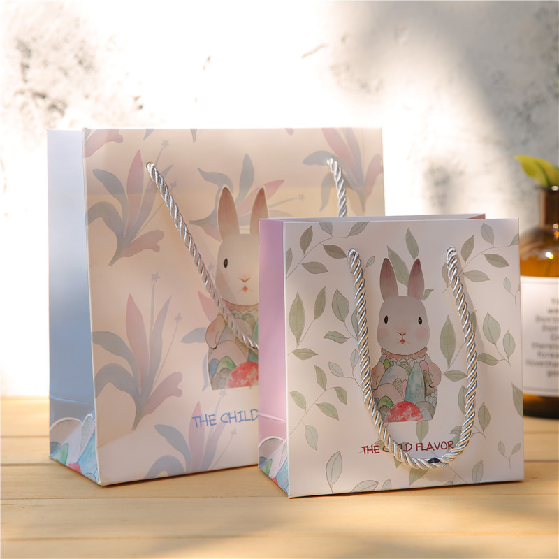 韩版新年情人节日礼品袋手提袋纸袋包装购物袋生日伴手礼礼物袋子