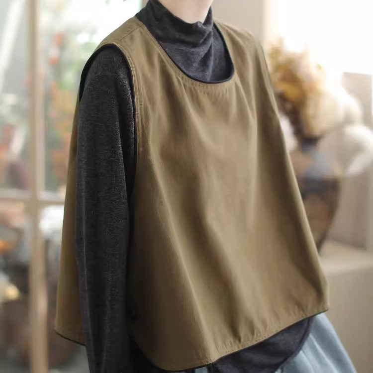 特大码300斤马甲女胖MM秋冬款坎肩宽松显瘦女款背心休闲复古马夹
