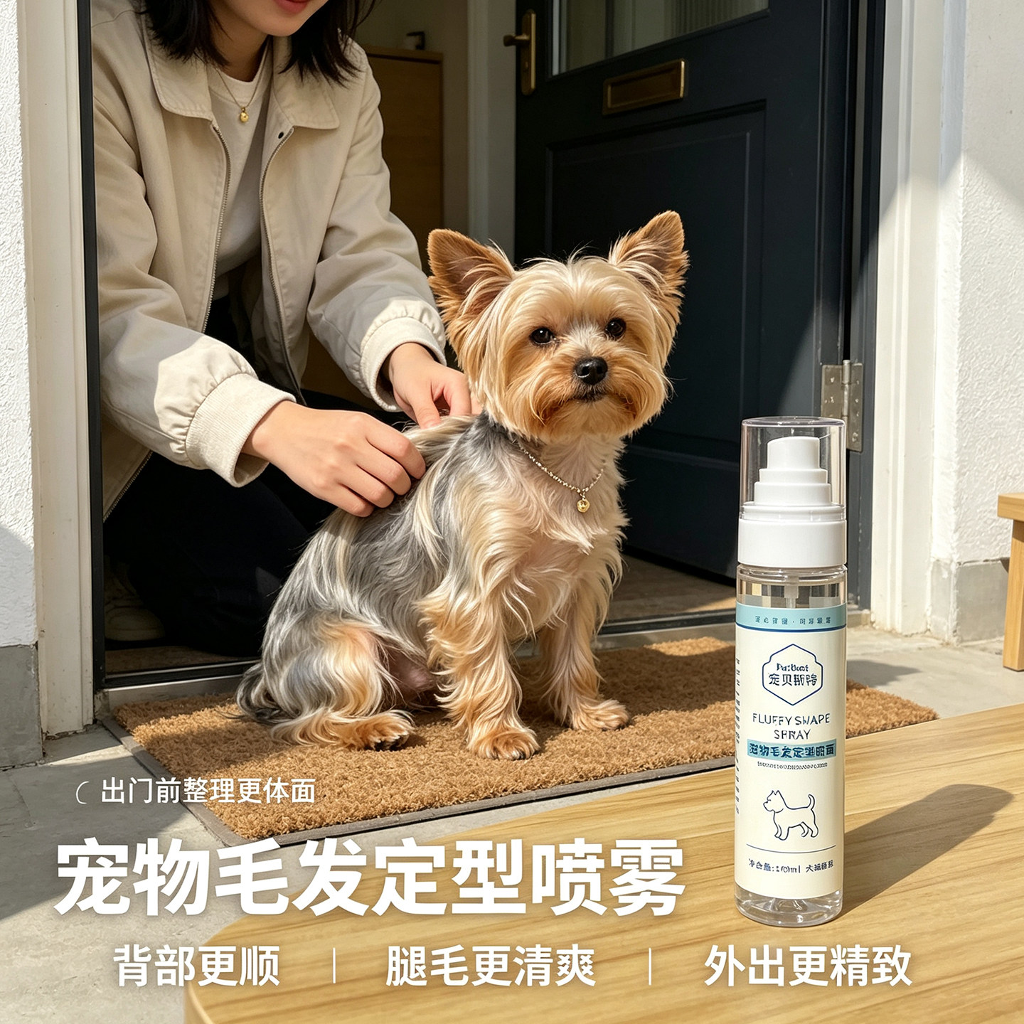 约克夏马尔济斯宠物定型喷雾
