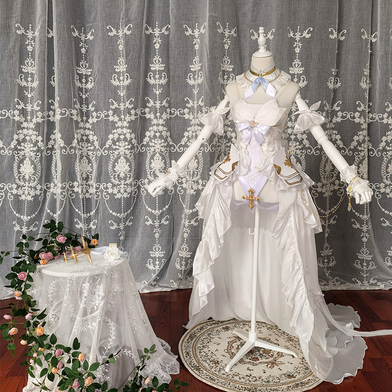 碧蓝航线埃姆登双子花嫁cos服