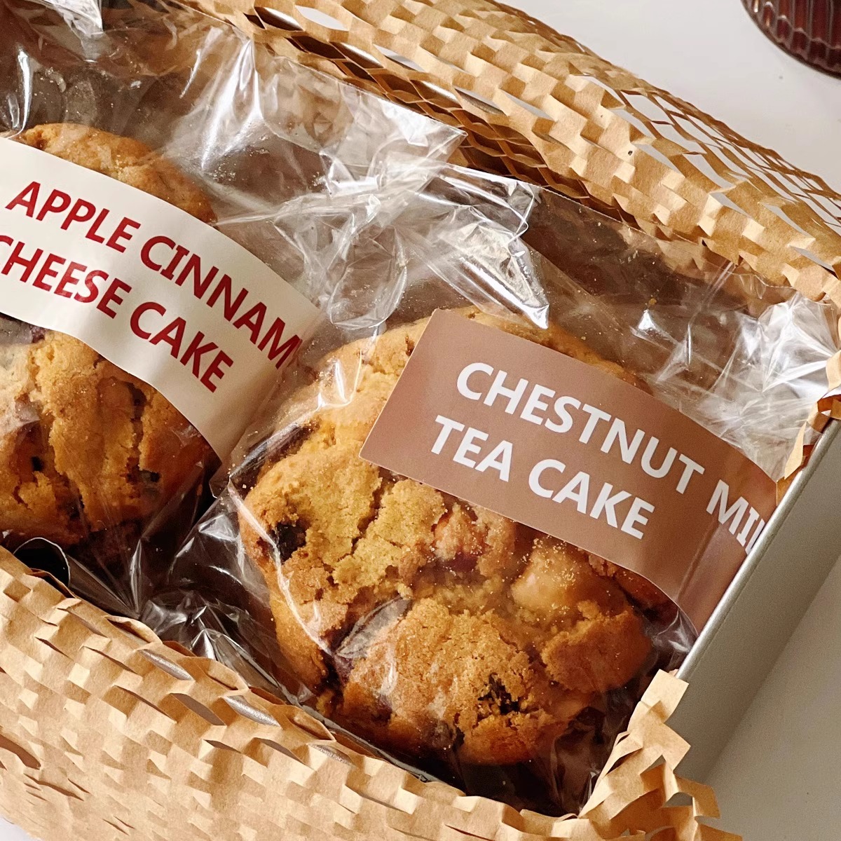 经典美式大曲奇4枚礼盒装 纯手工零食饼干糕点下午茶送人伴手礼