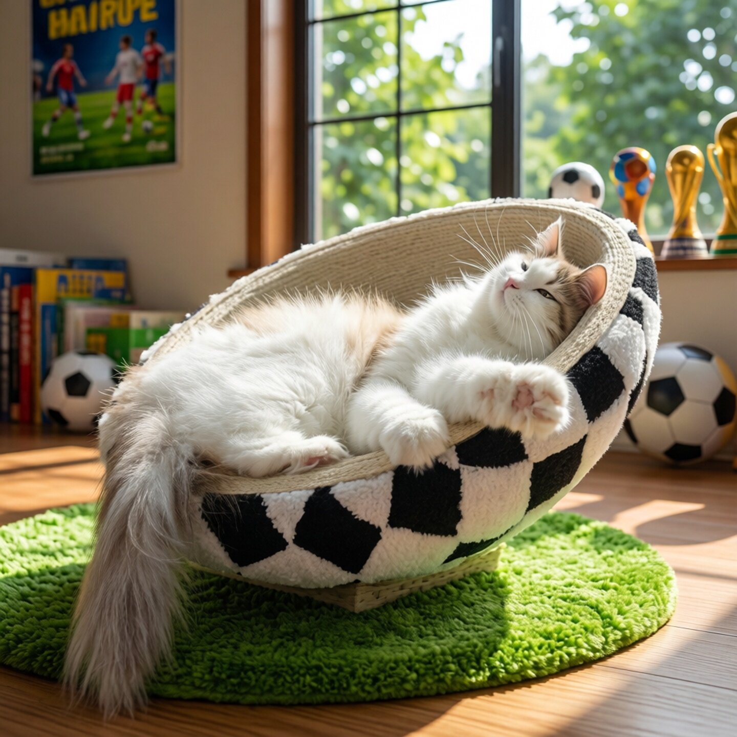创意世界杯足球剑麻猫抓板猫窝
