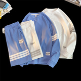 TZ13-P70圆领卫衣男生春秋宽松潮流痞帅情侣男装一套搭配帅气套装，男装休闲套装，电商D310（原电商305）