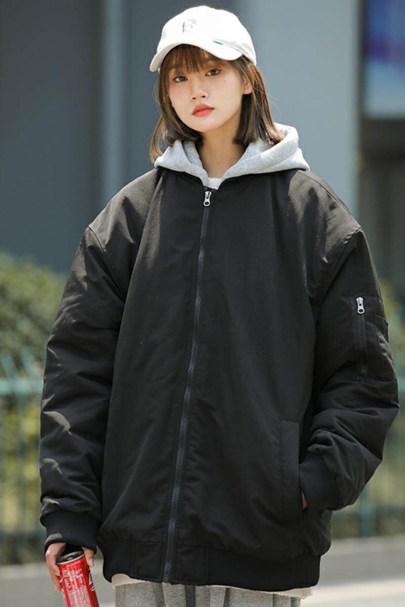 89309-P100港风夹克可拆卸连帽棉衣加厚情侣宽松保暖外套,男装棉衣,电商D310（原电商305）